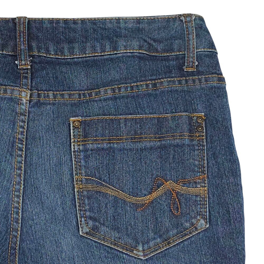 Faded Glory Jeans Womens 14 Blue Bootcut Mid Rise Stretch Denim Classic - Picture 10 of 12